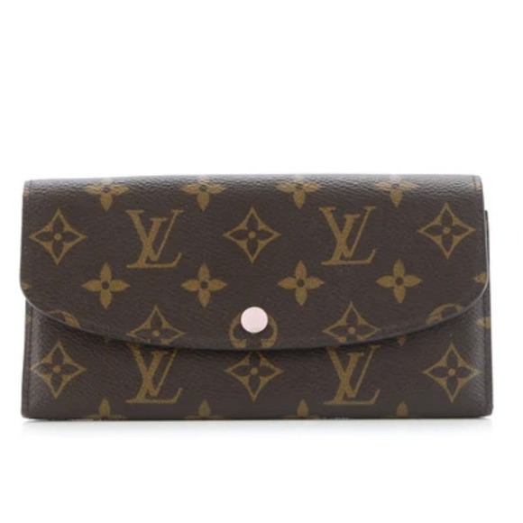 LOUIS VUITTON Monogram Emilie Wallet | Rose Ballerine Interior | AUTHENTICATED - Picture 2 of 7